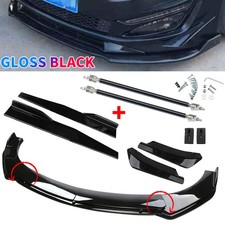 Front Bumper Lip Spoiler Splitter Body Kit Side Skirt Rear Lip For Ford Mustang