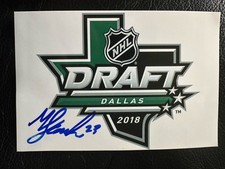 Mattias Samuelsson Signed 2018 NHL Draft  4x6  Photograph #2