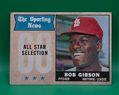1968 Topps - Sporting News All-Stars Bob Gibson #378