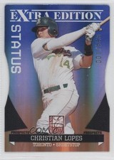 2011 Donruss Elite Extra Edition Blue Status Die-Cut 94/100 Christian Lopes 0b2