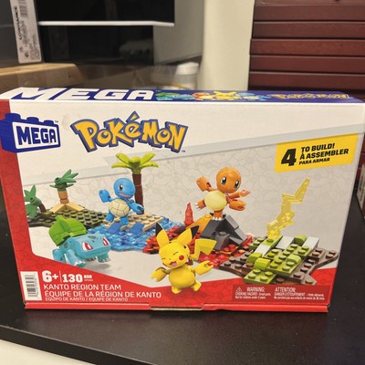 MEGA Pokemon Kanto Region Team Building Toy Set 130 Pcs HFG05 Age 6+ Sealed Box