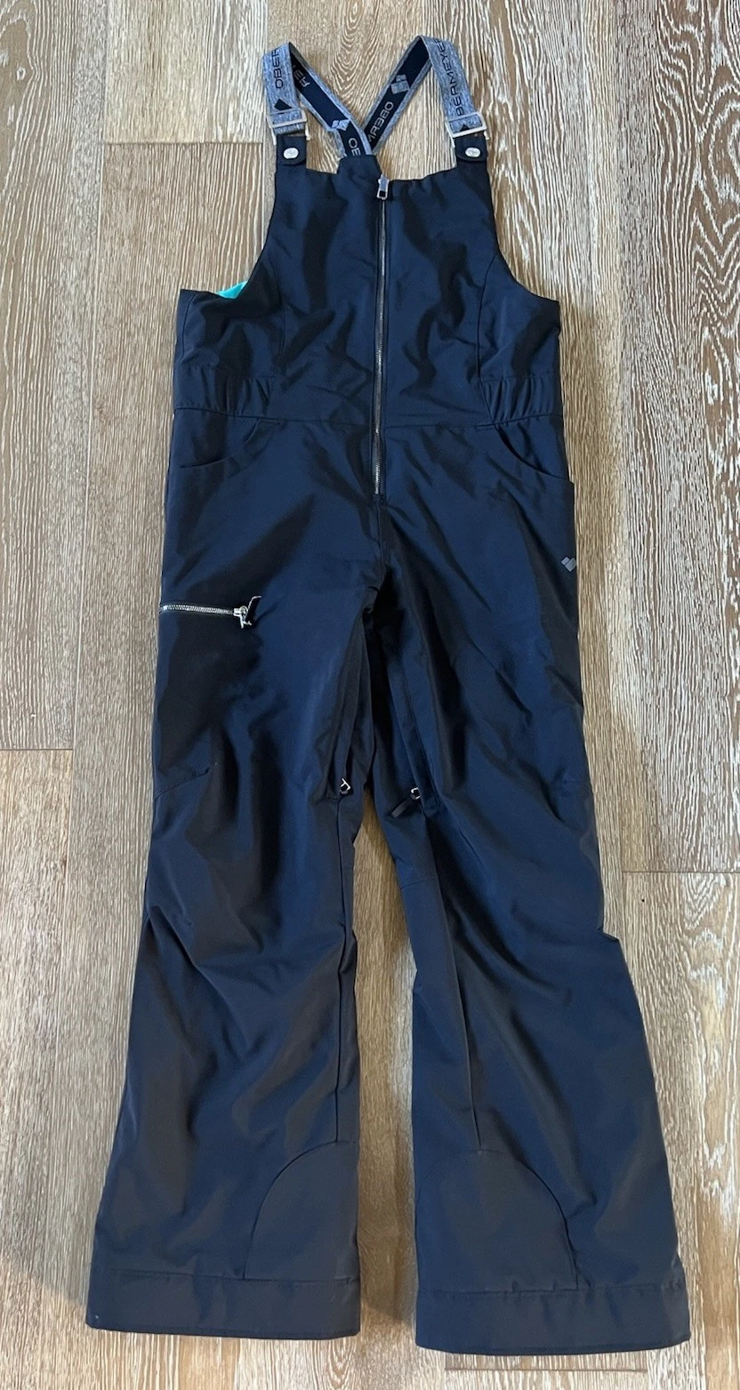 Obermeyer Girls Anya Bib Pants In Black Size XL(18) GUC