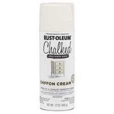 Rust-Oleum Ultra Matte Chiffon Cream 0.5 g/L VOC Oil-Based Sprayable Chalk Paint