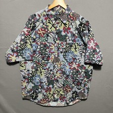 Vintage GUESS By Georges Marciano Shirt Mens Large Multicolor Floral Print USA