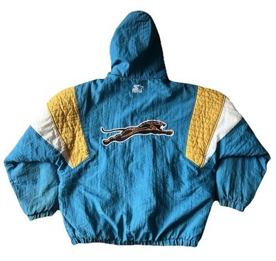 Rare VTG 90 s Starter NFL Pro Line Jacksonville Jaguars Banned Logo Jacket Sz L