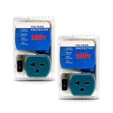 BSEED 2-Pack Surge Protector Outlet 220V 4400W Voltage Regulator ETL Listed