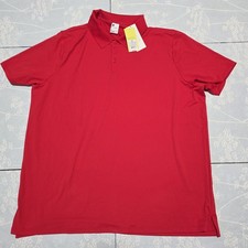 Men's All in Motion polo shirt, Red, Size XXL, moisture-wicking, odor control.