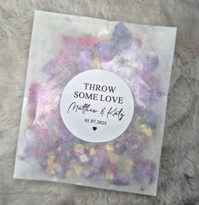 Confetti Stickers and Packets | Throw Some Love | Biodegradable Glassine Bags