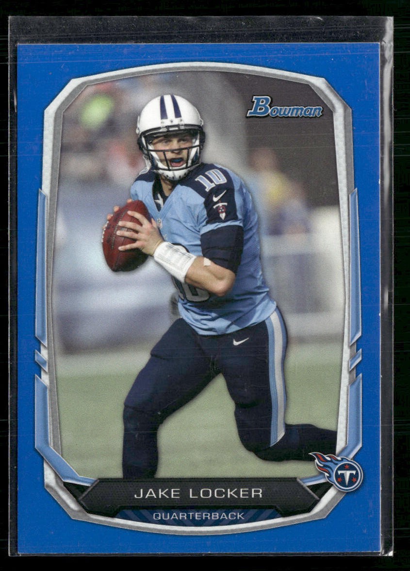 2013 Bowman #73 Jake Locker Blue #/99