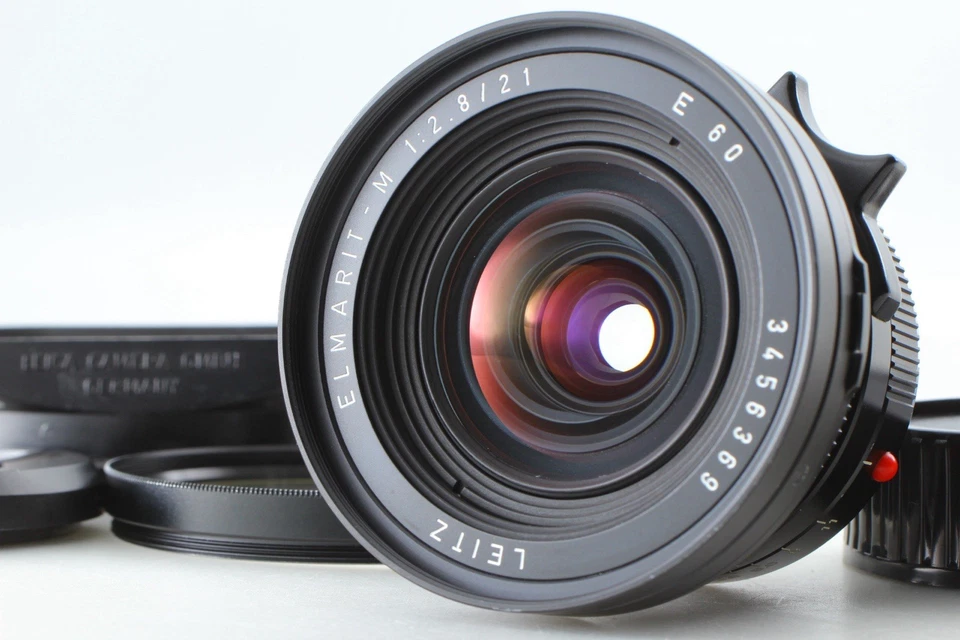 🎦【 Opt COMO NUEVO】Lente Leica Leitz Elmarit M 21 mm f/2,8 E60 Canadá con capucha de JAPÓN Foto 3 de 4