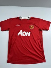 Manchester United Jersey Mens Red Home Soccer Aon Sponsor Aspid 16 Read