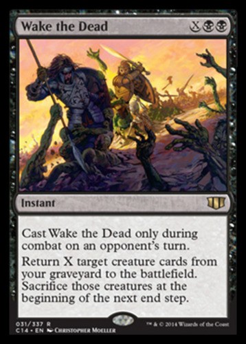 MTG Wake the Dead, Commander 2014, Heavily Played, English