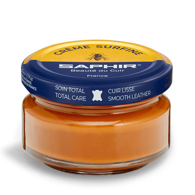 Saphir Creme Surfine Schuhcreme Lederpflege 50ml Hellbraun Glattleder