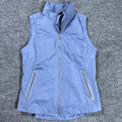 Zero Restriction Womens Golf Vest Size M Blue Full Zip Lightweight Jacket Wanda
