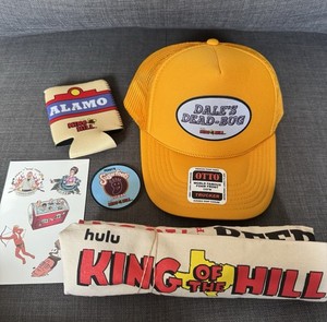 SDCC 2025 King of the Hill Bundle Apron, Hat, Patch, Tattoos, Beer and Coozie