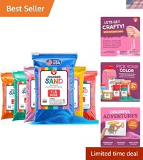 All-Seasons 1 lb Colored Sand for Kids - 6 Festive Colors for Creative Crafts