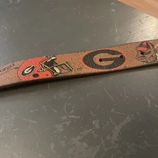 NWT Enmon UGA Leather Belt GEORGIA BULLDOGS Size 32 - Brown UGA NCAA  "G Belt"