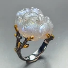 Handmade 13 ct+ Natural Labradorite Ring 925 Sterling Silver Size 7 /R472614