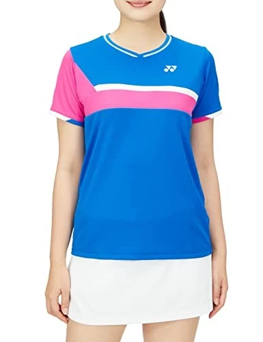 Yonex Women's Short Sleeve Game Shirt Fine Blue 599 MNEW