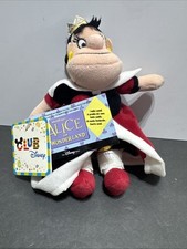Vintage Club Disney Queen of Hearts Sound Plush Mini Beanbag Alice CLOSED Rare 
