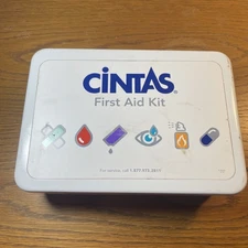 Cintas First Aid Kit Metal Commercial Case Emergency Kit Medical Supplies