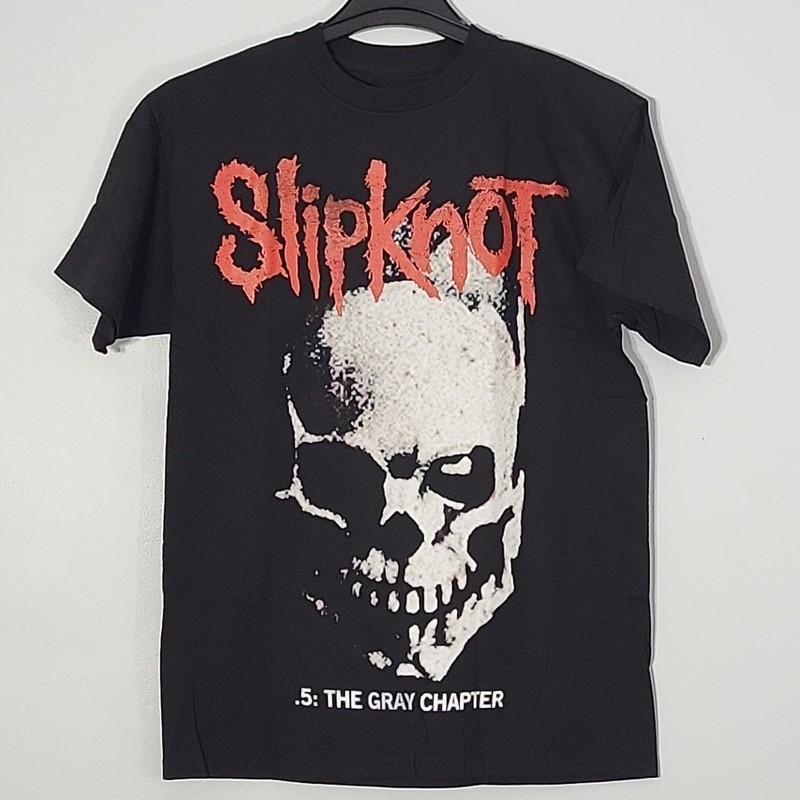 SLIPKNOT .5: The Gray Chapter M MEDIUM Official T-Shirt Black Mens Band Logo