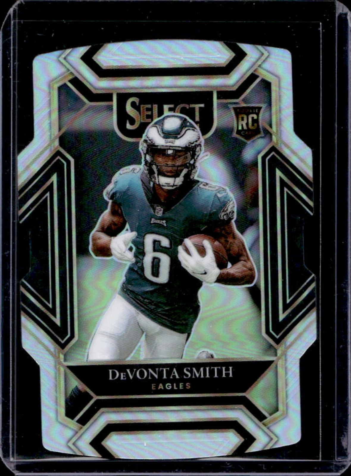 2021 Select DeVonta Smith RC Silver Prizm Die Cut Rookie Club #249 Eagles
