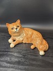 VTG  Beswick England Persian Cat Figurine Ginger Orange Gloss Finish No. 1876  — photo 1