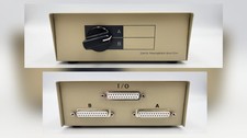 Data Transfer Switch 2 Way Vintage Parallel Printer 25 Pin Port A B Computer Box