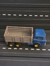 VINTAGE AURORA TJET 1363 MACK STAKE TRUCK BODY SUPER NICE HO SLOT CAR BLUE GRAY