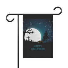 Halloween Garden  House Banner   Happy Halloween Design     