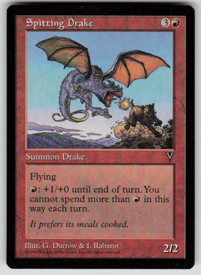 Spitting Drake Uncommon Visions 95 MTG Near Mint