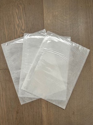 3x A5 RealPack transparente Packzettel Brieftaschen - selbstklebende Dokumentenhüllen