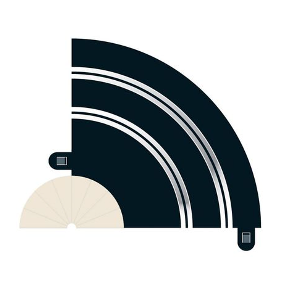 Scalextric Radius 1 Hairpin Curve Track 90° x 2