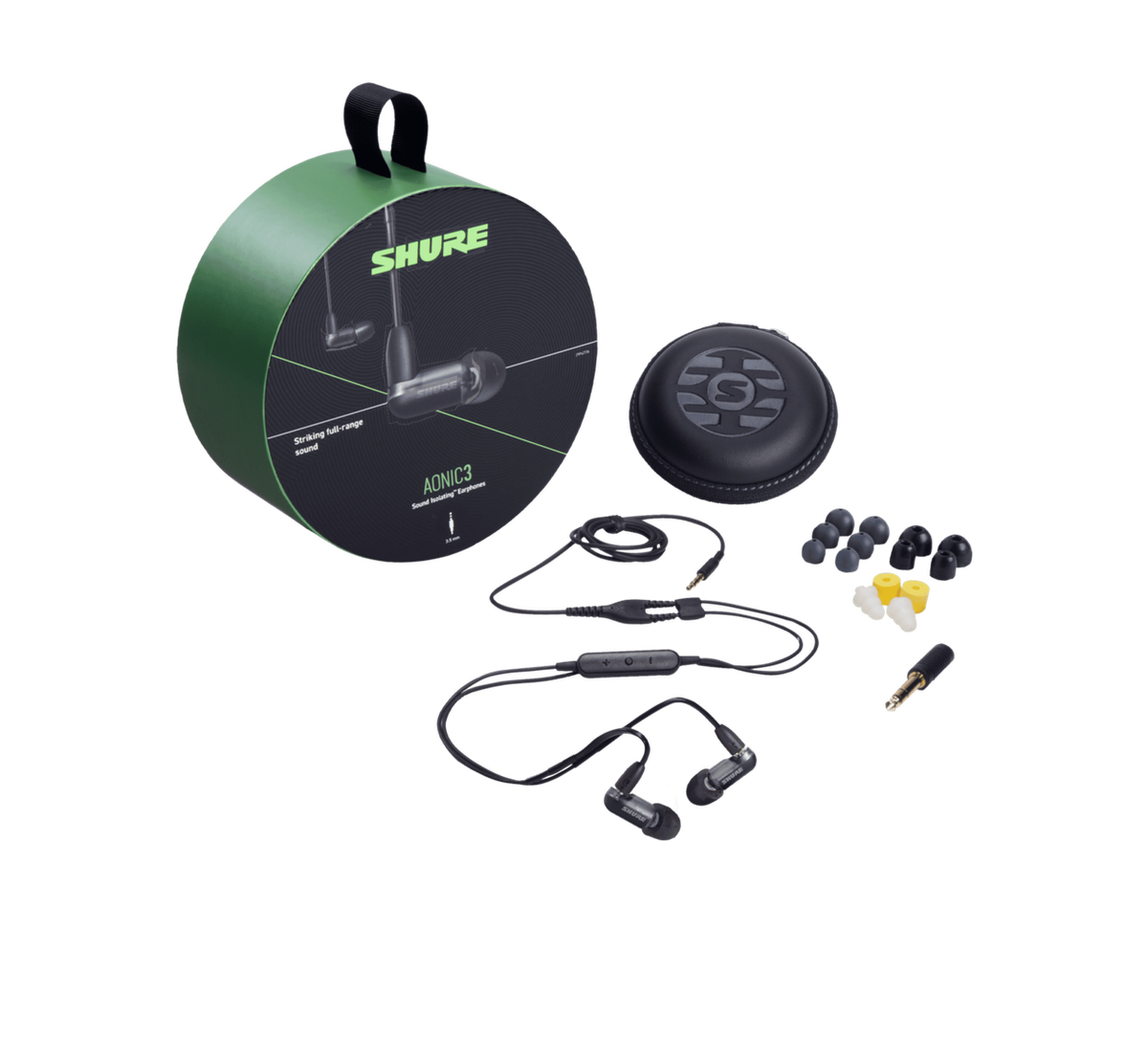 Shure Aonic 3 Sound Isolating Earphones Black for sale online | eBay