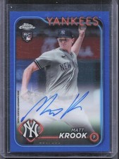 2024 Topps Chrome #RA-MK Matt Krook Blue Refractor Auto #/150 RC