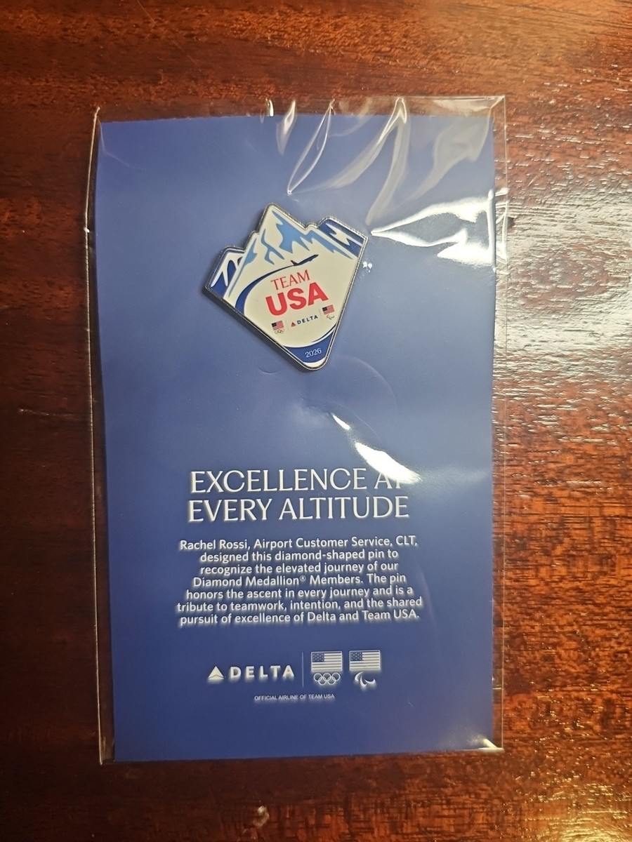 DELTA FLY-TO-USA ピンコレクション Delta Air Lines Team USA 2026 Milano Cortina Olympic Pin Employee