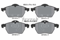 Bremsbelagsatz Scheibenbremse Vorne Textar 2311701 FÜR Opel Saab BremsbelÄGe