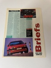Original 1993 Peugeot 405 T16 Mi16 Magazine Review Feature Road Test Report