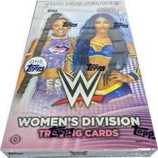 2021 TOPPS WWE WOMEN'S DIVISION FACTORY SEALED HOBBY BOX WITH 2 HITS 
