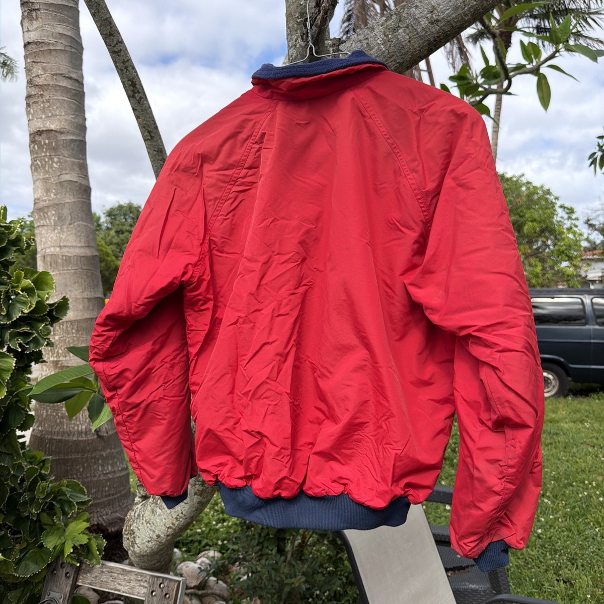 Vintage Patagonia Bomber Jacket Red Color Fleece Lined Made in USA