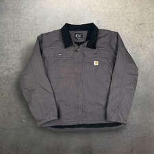 Carhartt Washed Duck Insulated Workwear Canvas GVL 104480 Jacket Xl Loose Fit