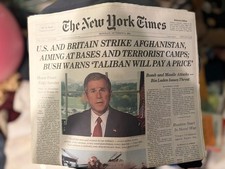 Bush Pledges Attack On Afghanistan - New York...