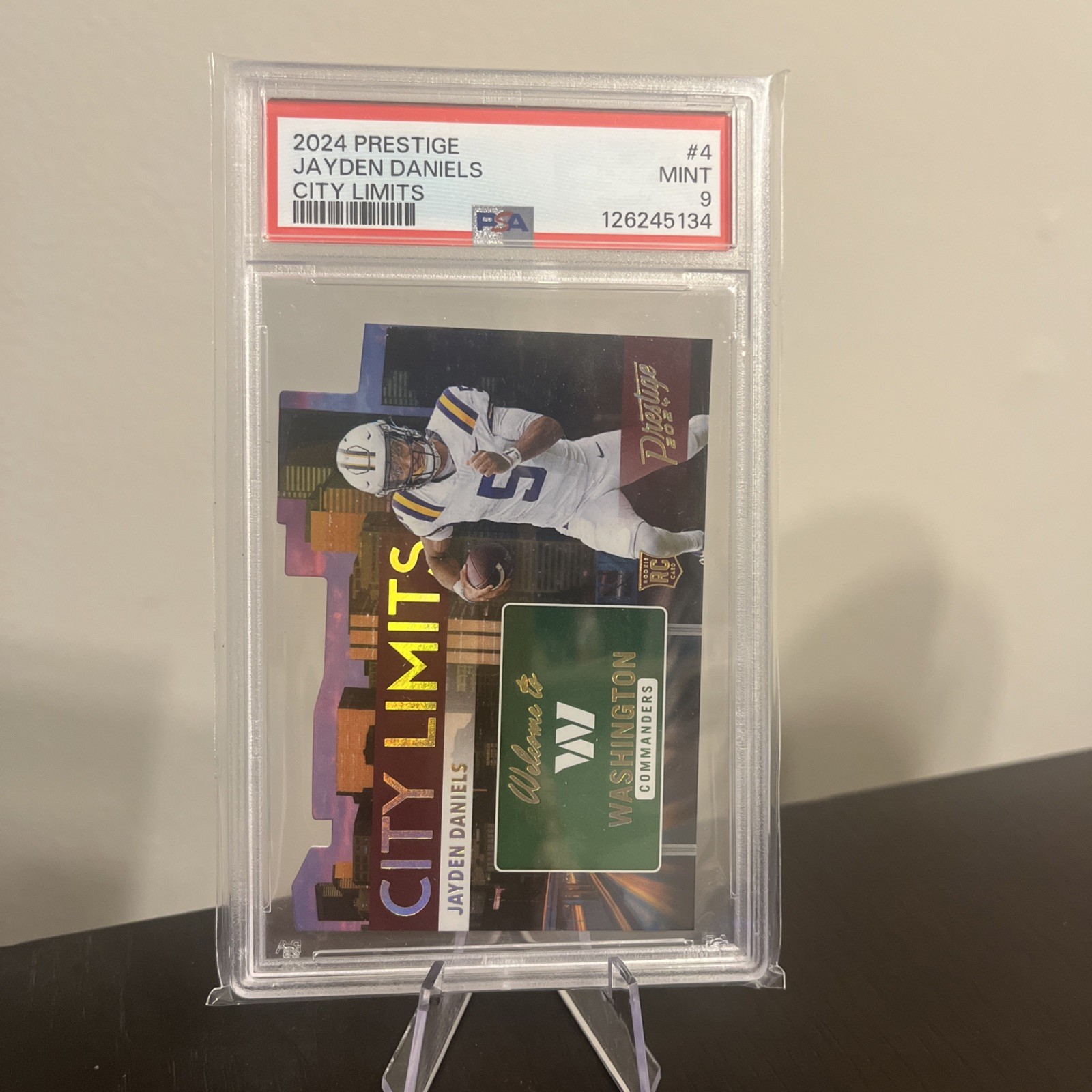 Jayden Daniels 2024 Prestige Panini "City Limits" Rookie Card RC no. 4