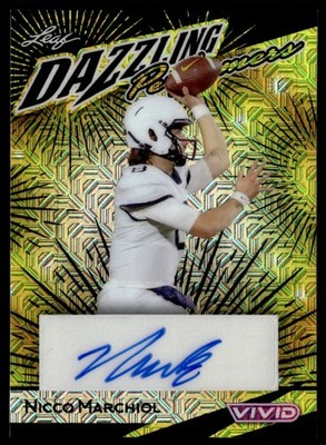 2024 Leaf Vivid Dazzling Performers Black Mojo Auto Nicco Marchiol 4/5 #DP-NM1