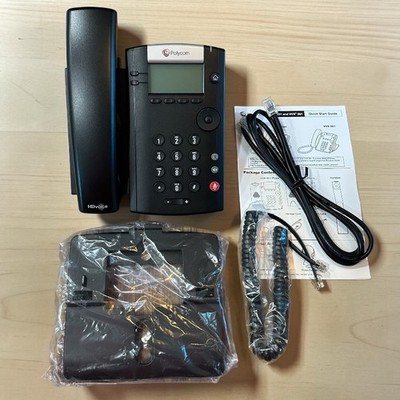 Polycom RingCentral VVX 201 2-Line PoE IP Business Media Black Desktop Phone