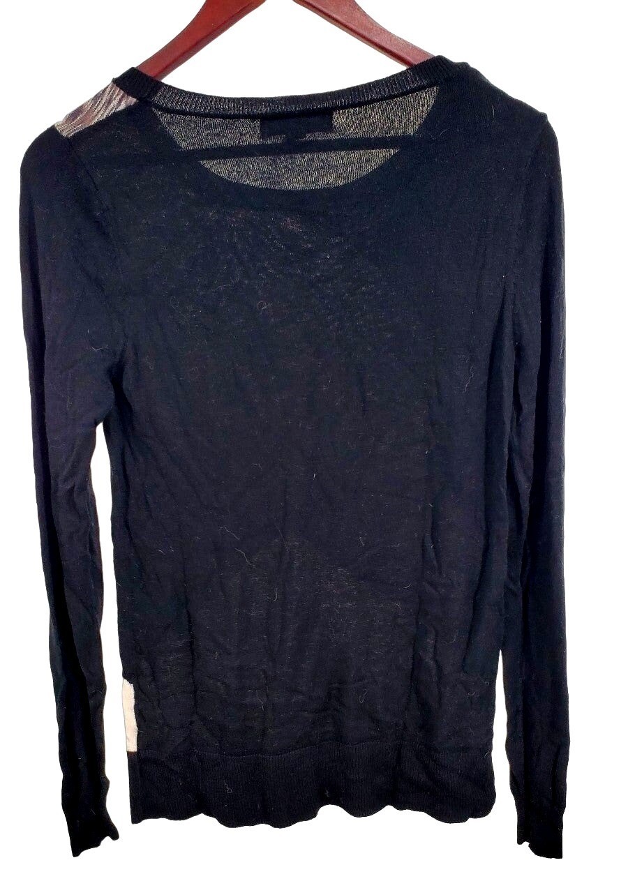 Mossimo Sweater Abstract Patchwork Colorblock Cas… - image 4