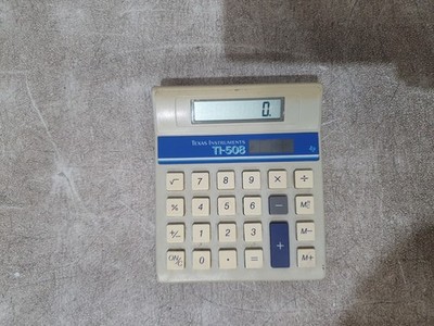 Texas Instruments TI-508 Tischrechner grau 8-stellig solarbetrieben kompakt