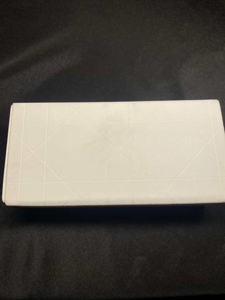Dior Empty Eyeglass Sunglass Case White Fold Over Rectangle Trinket Jewelry Box - Image 2 of 4