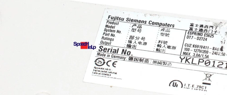 PC Ordenador FSC Fujitsu SIEMENS ESPRIMO E5625 D2724 RS-232 Windows XP Geforce - Imagen 3 de 4